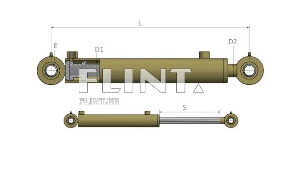 Hydraulisylinteri 105.072.22.000
