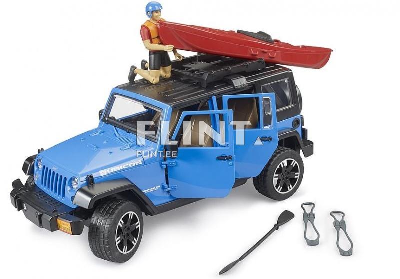 Jeep Wrangler (32,9x14,4x14,2cm) + kajakki Bruder