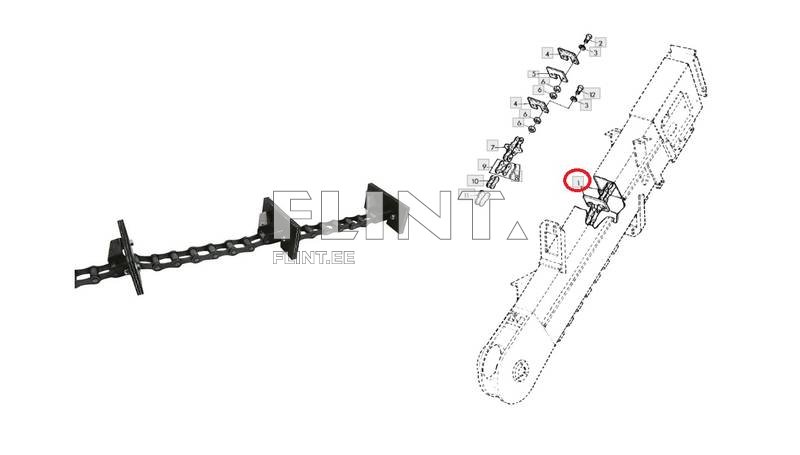 Elevaatori kett John Deere (A31413; AZ44109) (18 laba, 6003mm)
