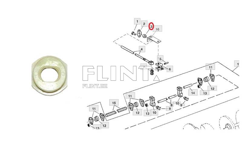 Kaksikteo sõrme puks John Deere H87044