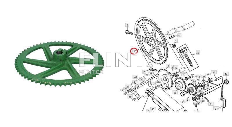 Hammasratas z62 John Deere Z11689