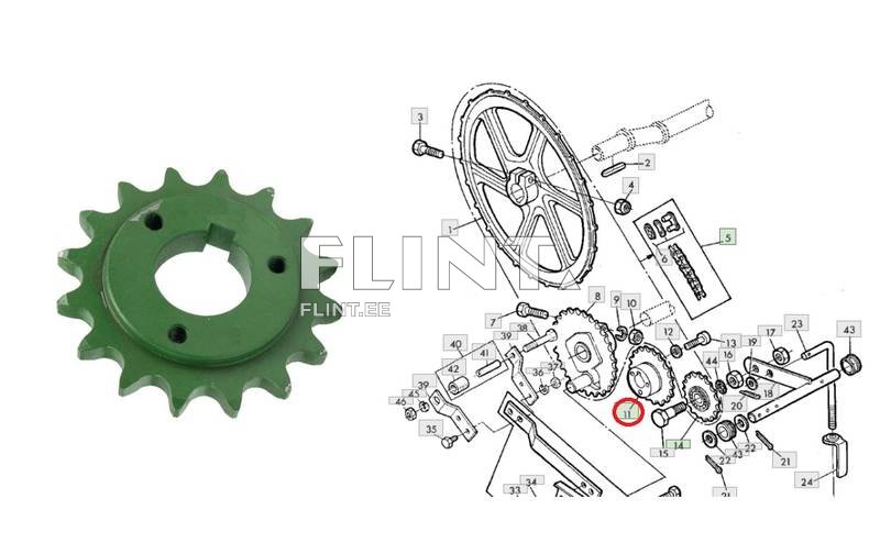 Ketiratas John Deere Z11699