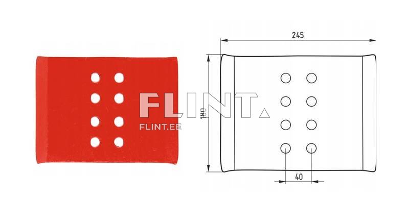 Talla tugevdus plaat KK063601A Kverneland (ts-ts 40mm)