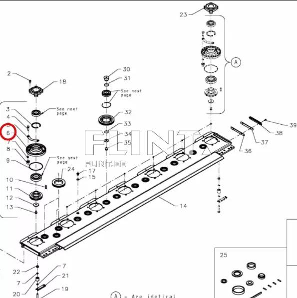 Bearing cover Kverneland KT55399000