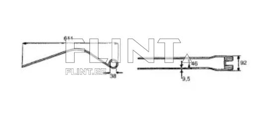Tine FELLA 162058 (611x92x9,5; hole 38mm)