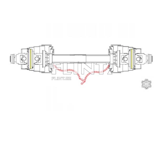Kardaan z6 lainurk x z6 lainurk L-1500mm - rist 36x89mm (täht)