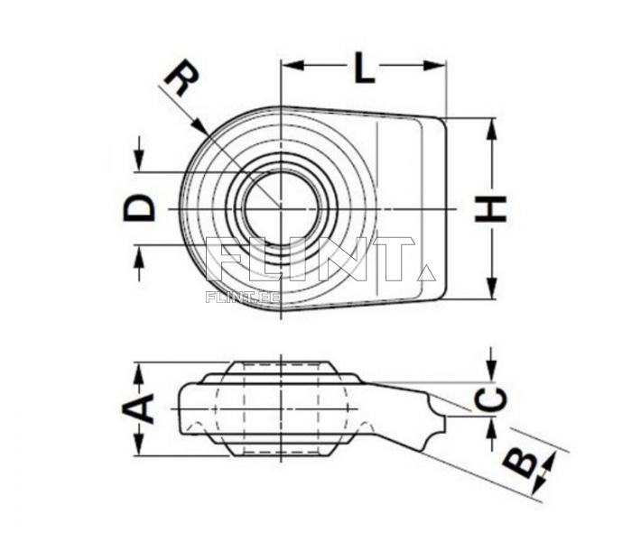 Ball joint Cat. 3 (hole 30mm) Walterscheid 308756 Ball joint Cat. 3 (hole 30mm) Walterscheid 308756