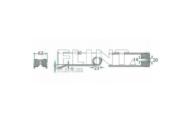 Koguri pii Strautman 87010630 (160x62x5, ava 23mm)