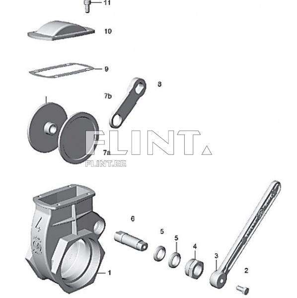 Lever gate valve 4&quot; MZ