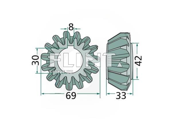 Bevel gear z15 Kuhn 5855061