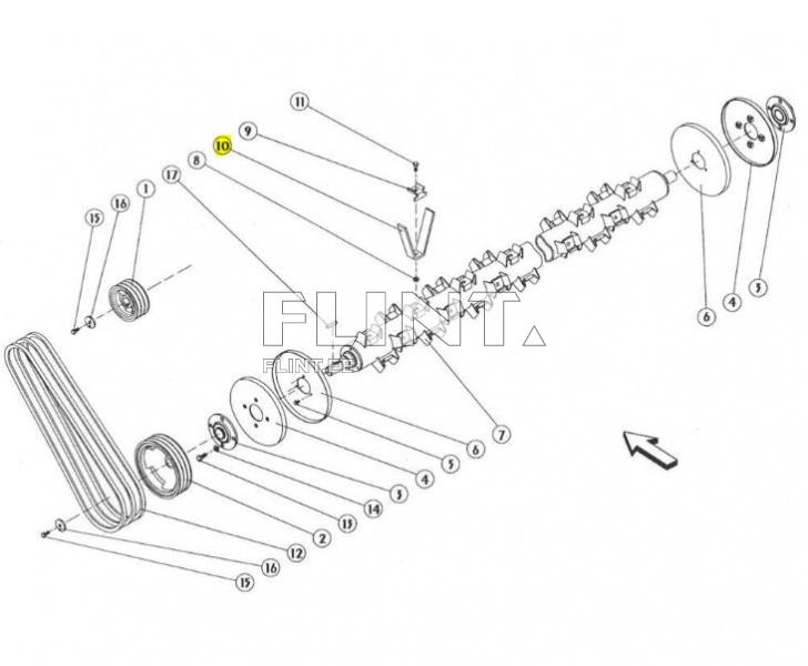 Crimper tine Kuhn 56600110