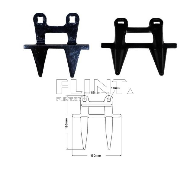 Kaksiksõrg MacDon 286319 (äärmine) FD2 PLUS, D2/FM200, FD2/FM200