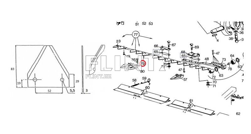 Tera New Holland 365110 (ava 5,5mm; paksus 3mm) PBL
