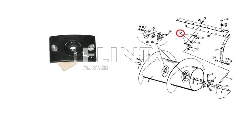 Sõrme kinnitus New Holland 80320818
