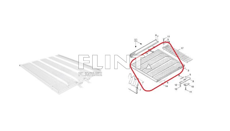 Ülemine sõel New Holland 80394836/84078414