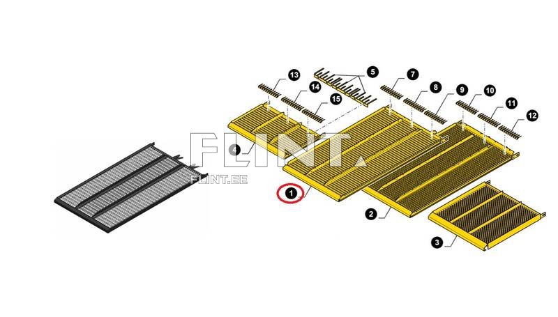 Ülemine sõel New Holland 84442418 (1358x758x80 mm)