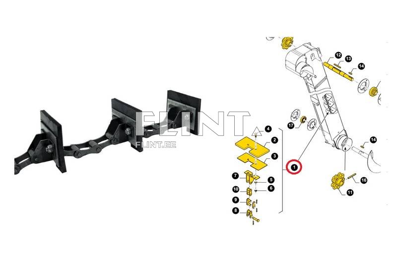 Elevaatori kett New Holland 84461193 (tera)