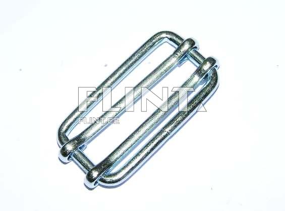 The product is a metal clip featuring two long bars arranged parallel to each other. In the center, there is a cylindrical component connecting the bars.