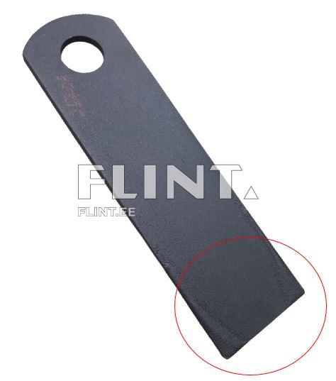 Straw chopper blade CLAAS 553860 / 7368720 (173x50x4; hole 20mm) hard coated on tip