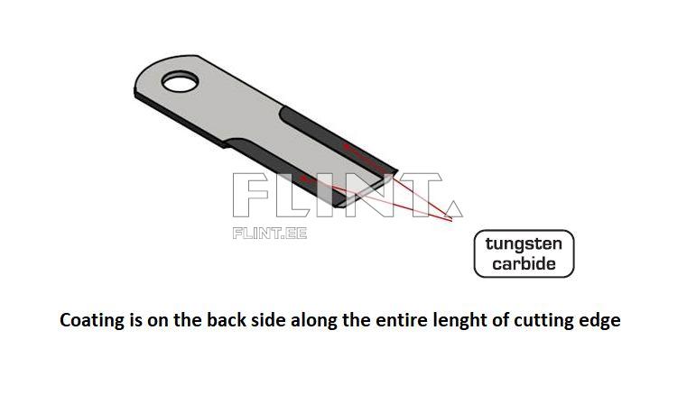 Silppurin terä CLAAS 553860 / 7368720 (173x50x4; reikä 20mm) kovapinnoitettu