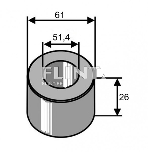 Puks 61x51,4x26mm (malm)