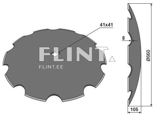 Disc 660x8mm