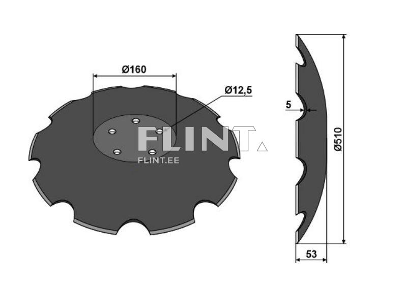 Disc Samson 510x5mm (1226004)