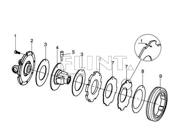 Disc spring Bondioli Ø 202mm