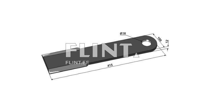 Jäätmaaniiduki tera Spearhead 062001 (415x100x12mm; ava 38mm) sirge