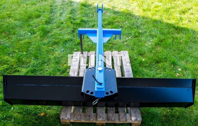Snow plow rear hitch