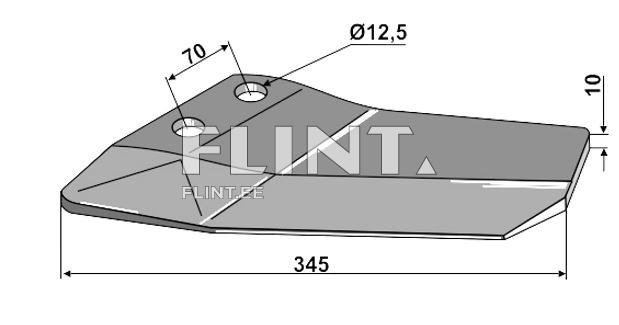 Siipiterä LEMKEN 3374419 (V)