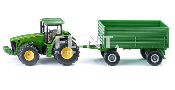 Tractor John Deere with trainer SIKU 1:50 (263x56x68mm)