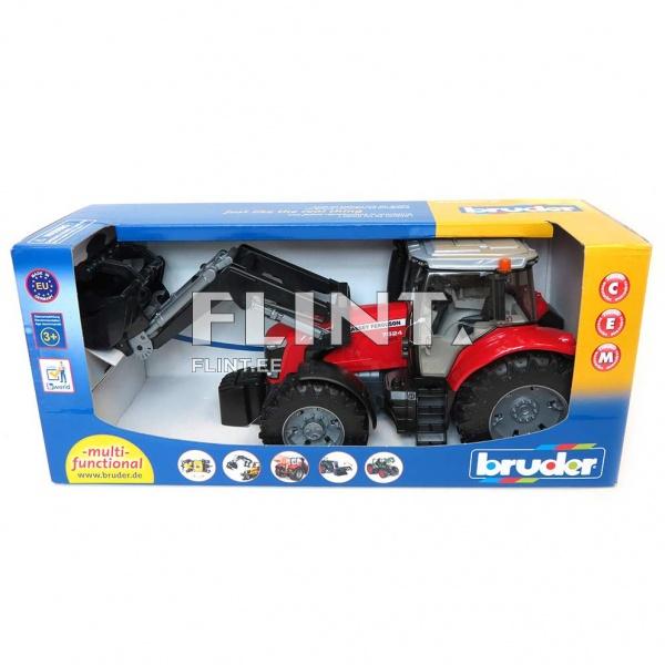 Traktori Massey Ferguson 7624 (44,5x17,5x19,8 cm) + etukuormaaja Bruder Traktori Massey Ferguson 7624 (44,5x17,5x19,8 cm) + etukuormaaja Bruder