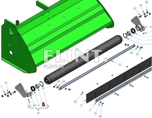 Tugirulli laager (laager SB-205) Peruzzo Fox (32010023)