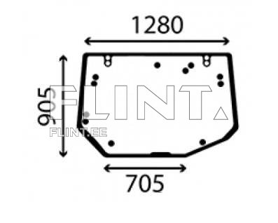 Tagaklaas Massey Ferguson V36661510