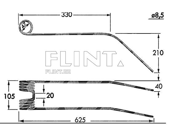 Spring Enorossi Rotary rake RR 