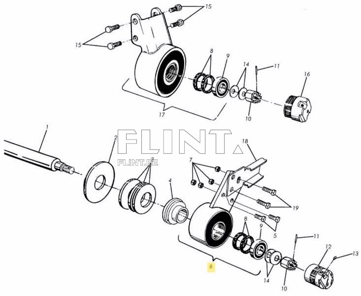 Bearing set Väderstad Carrier 452680/208033 hole 33m (B)