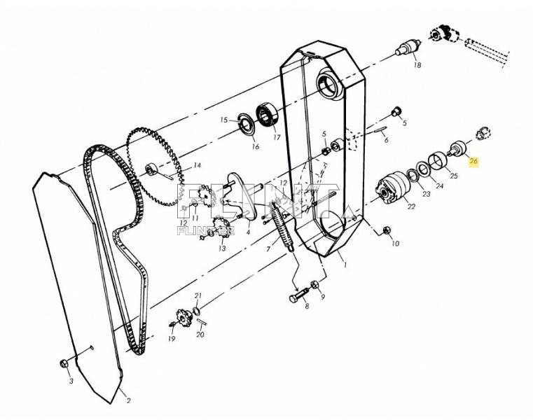 Axle drive unit Väderstad 444052