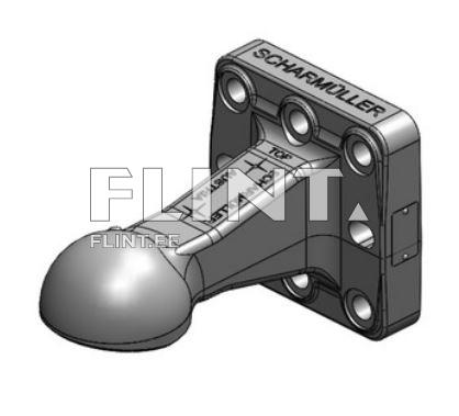 Towing eye ball coupling Scharmueller 00.650.90.3 K80® (145x145) 6T