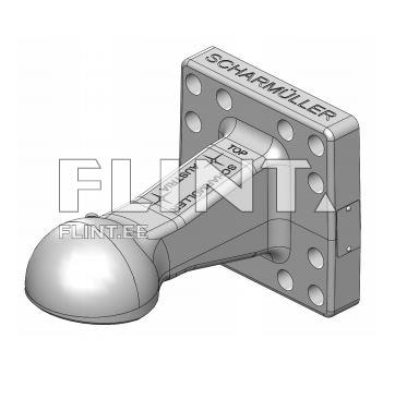 Towing eye ball coupling Scharmueller 00.665.90.3 K80® (160x160) 6T