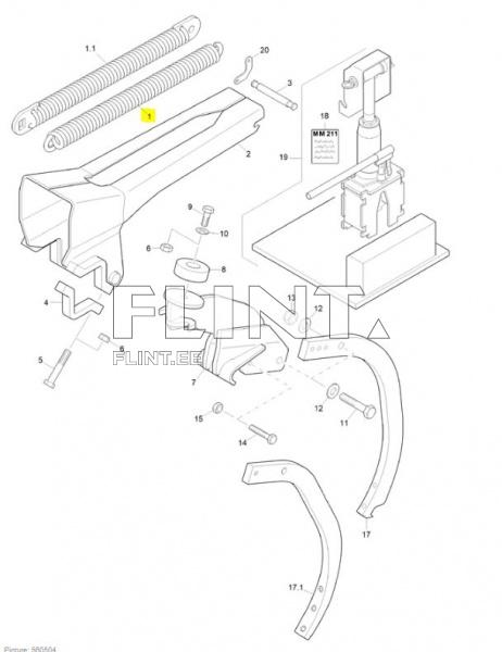 Spring Amazone HA171 (704x47x13mm)