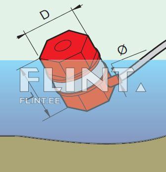 Suction floating filter ARAG 3073 (for hose 50mm)