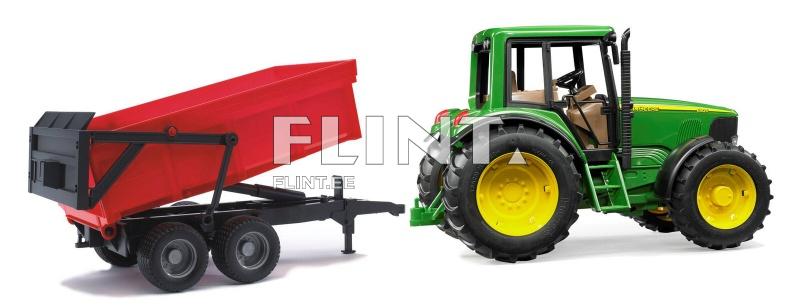 Traktori John Deere 6920 (67x16,5x17,7cm) + perävaunu Bruder Traktori John Deere 6920 (67x16,5x17,7cm) + perävaunu Bruder