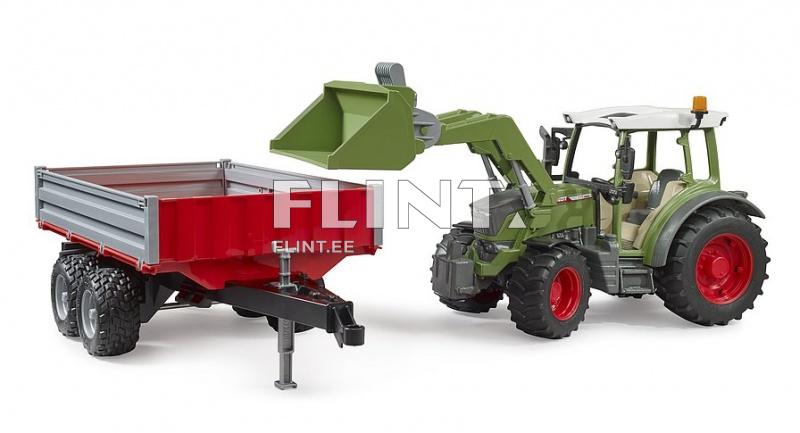 Tractor Fendt 211 (55x13x16cm) + loader + trailer Bruder