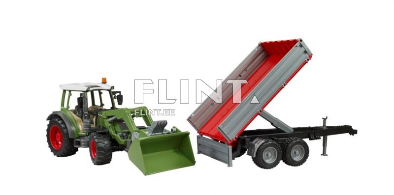 Tractor Fendt 211 (55x13x16cm) + loader + trailer Bruder