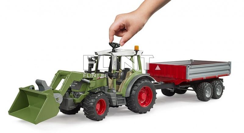 Tractor Fendt 211 (55x13x16cm) + loader + trailer Bruder