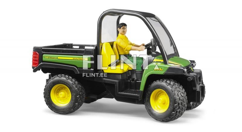 UTV John Deere Gator XUV 855D + kuljettaja (22,6x11,3x14cm) Bruder UTV John Deere Gator XUV 855D + kuljettaja (22,6x11,3x14cm) Bruder