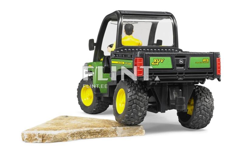 UTV John Deere Gator XUV 855D + kuljettaja (22,6x11,3x14cm) Bruder UTV John Deere Gator XUV 855D + kuljettaja (22,6x11,3x14cm) Bruder