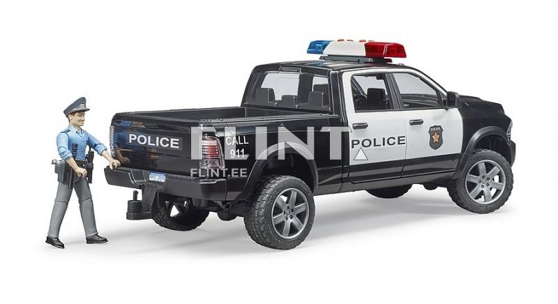 Poliisiauto Dodge Ram 2500 + poliisi (38x13x13cm) Bruder Poliisiauto Dodge Ram 2500 + poliisi (38x13x13cm) Bruder