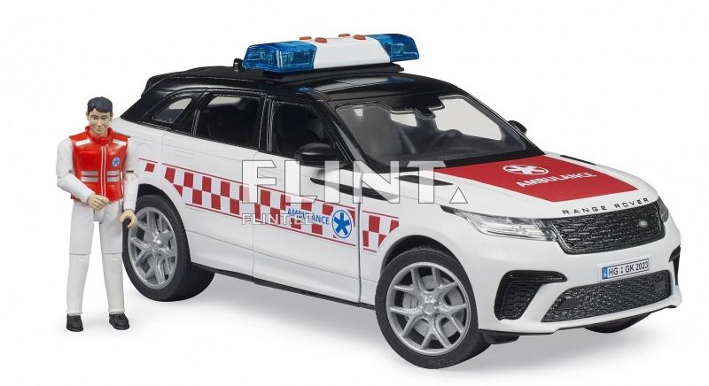 Emergency doctor's vehicle with driver Range Rover Velar (34x14,3x11,5cm) Bruder Emergency doctor's vehicle with driver Range Rover Velar (34x14,3x11,5cm) Bruder